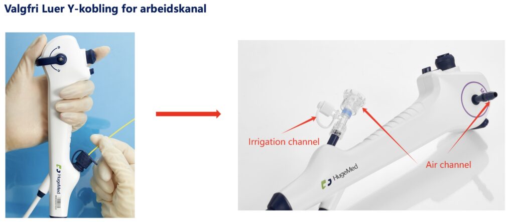 luer y-kobling endoskop